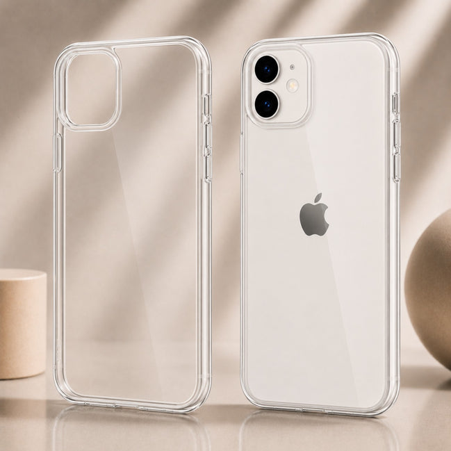 Phone 11 Series Crystal Clear Silicone Case – Transparent Protective Cover for iPhone 11 / 11 Pro / 11 Pro Max