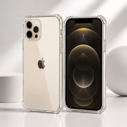iPhone 12 Series Air Cushion Shockproof Case – Transparent Protective Cover for iPhone 12/ 12 Mini/ 12 Pro / 12 Pro Max