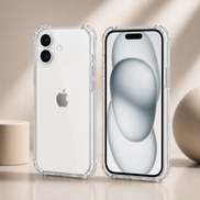 iPhone 16 Series Air Cushion Shockproof Case – Transparent Protective Cover for iPhone 16/ 16 Plus / 16 Pro / 16 Pro Max / 16e