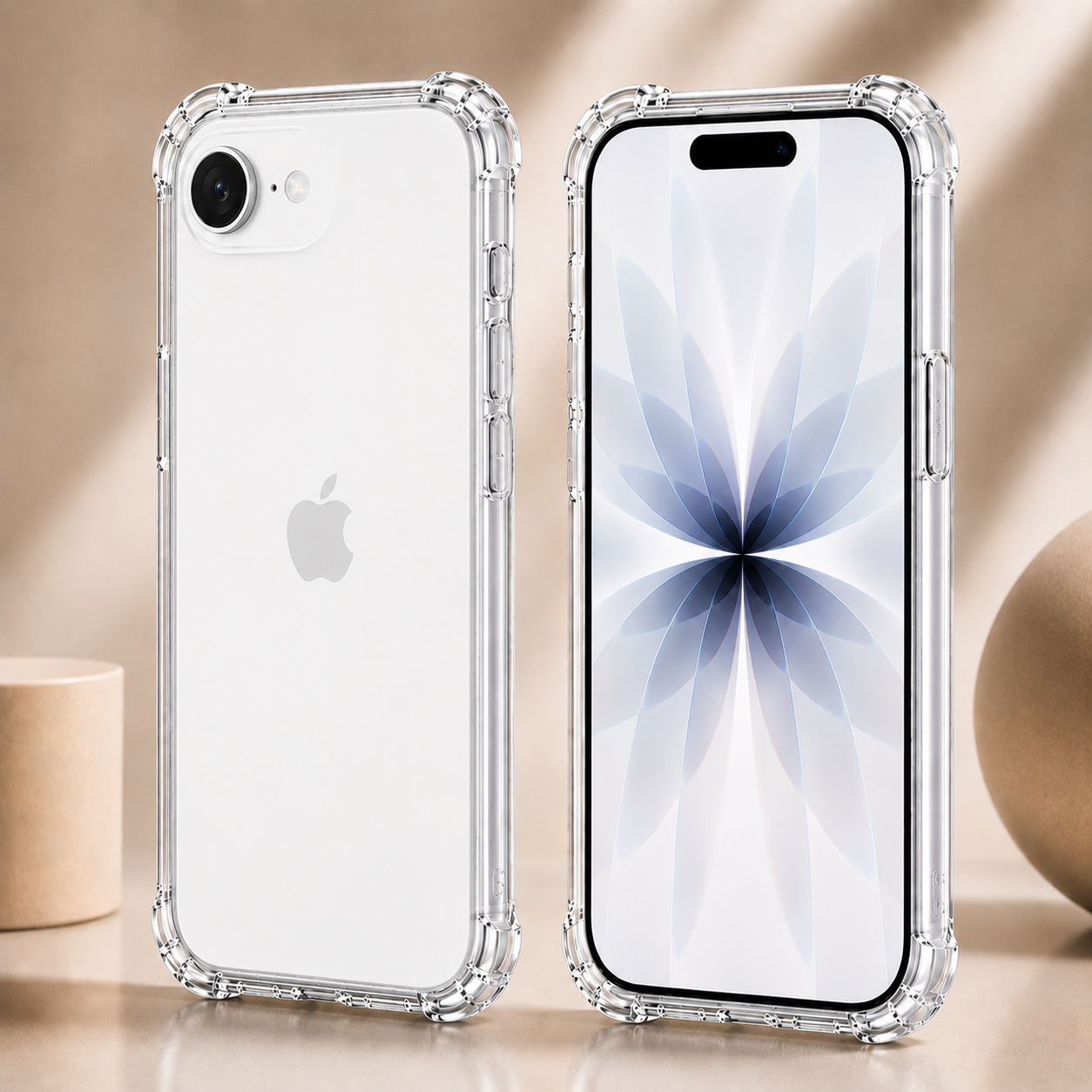 iPhone 17 Series Air Cushion Shockproof Case – Transparent Protective Cover for iPhone 17/ 17 Pro / 17 Pro Max / 17e /17 Air