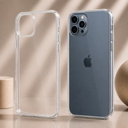 Phone 12 Series Crystal Clear Silicone Case – Transparent Protective Cover for iPhone 12 / 12 Pro / 12 Pro Max /12 Mini