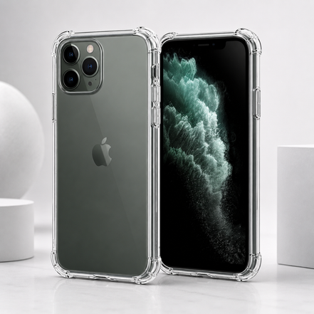 iPhone 11 Series Air Cushion Shockproof Case – Transparent Protective Cover for iPhone 11 / 11 Pro / 11 Pro Max