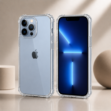 iPhone 13 Series Air Cushion Shockproof Case – Transparent Protective Cover for iPhone 13/ 13 Mini/ 13 Pro / 13 Pro Max