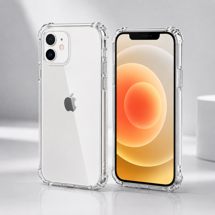 iPhone 12 Series Air Cushion Shockproof Case – Transparent Protective Cover for iPhone 12/ 12 Mini/ 12 Pro / 12 Pro Max
