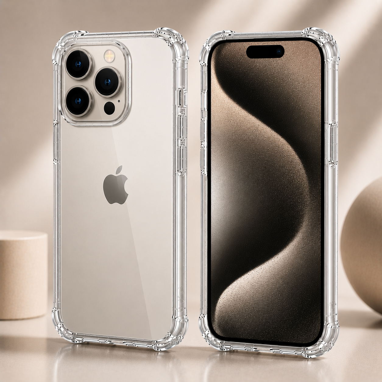 iPhone 16 Series Air Cushion Shockproof Case – Transparent Protective Cover for iPhone 16/ 16 Plus / 16 Pro / 16 Pro Max / 16e
