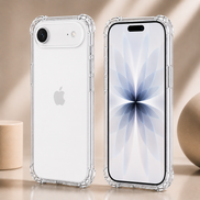 Air Cushion Transparent Case for iPhone X to iPhone 17 Pro Max | Shockproof Clear TPU Cover