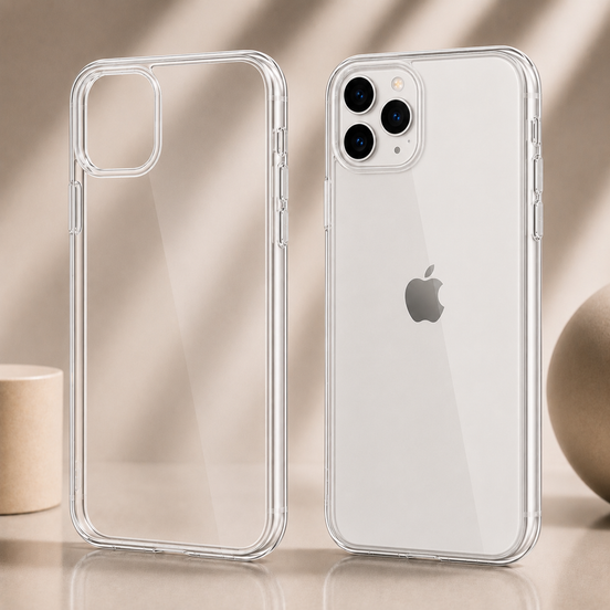 Phone 11 Series Crystal Clear Silicone Case – Transparent Protective Cover for iPhone 11 / 11 Pro / 11 Pro Max