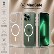 MagSafe Air Cushion Case for iPhone 12–17 Pro Max | Shockproof Transparent Cover