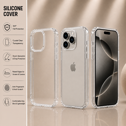 Premium Silicone Case for iPhone X to iPhone 17 Pro Max | Soft Protective Cover