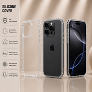 Premium Silicone Case for iPhone X to iPhone 17 Pro Max | Soft Protective Cover