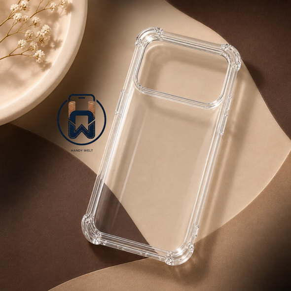 Air Cushion Transparente Hülle für iPhone X–17 Pro Max